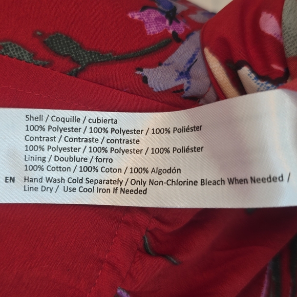 BAND OF GYPSIES Floral Maxi Dress Red Women Medium Boho Cottagecore Summer Retro - Picture 9 of 13